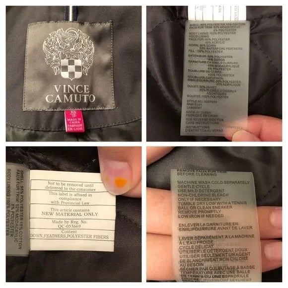 Vince Camuto Faux Fur Hooded Jacket Size XS Jackets & Coats